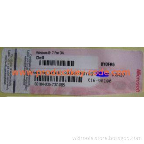 Windows 7 Product Key Sticker For Windows 7 Home Premium